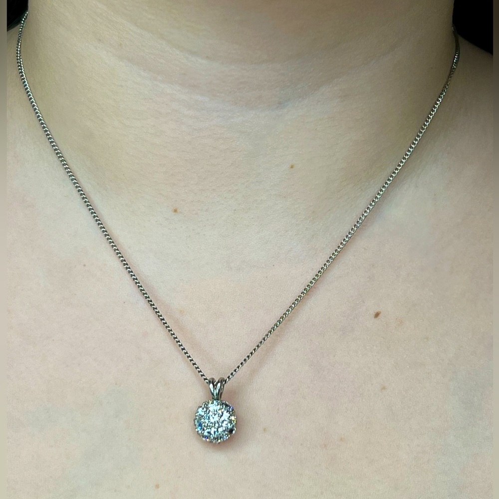 Jones New York Crystal Pave Ball Necklace.